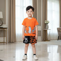 Orange Tiger Kids Short Sleeveless