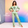 NEW GREEN SMILE  PRINTED PJ SETS