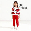 UNIQUE RED LOVE HEART WINTER TRACKSUIT