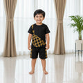 Black Pixel Blaze Short Set