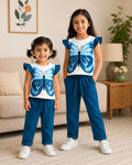 Blue Fairy Wings Kids Pajama Set