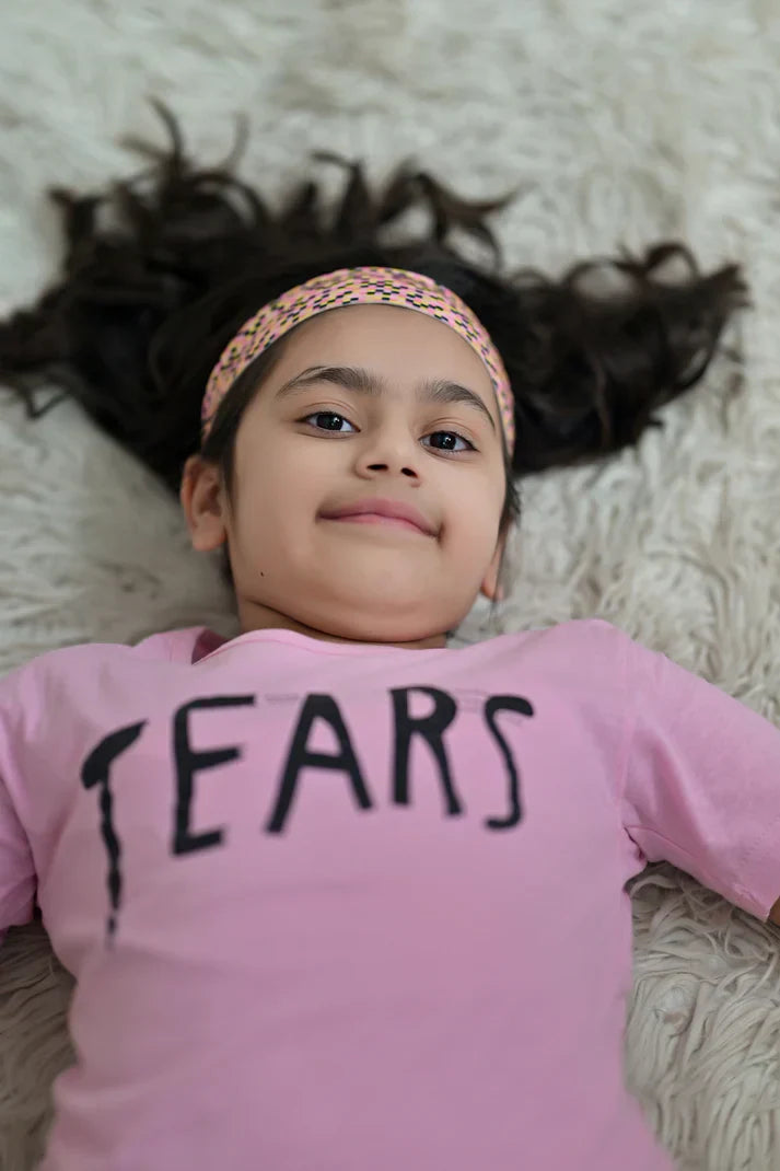 Pink Tears Printed PJ Kids Wears
