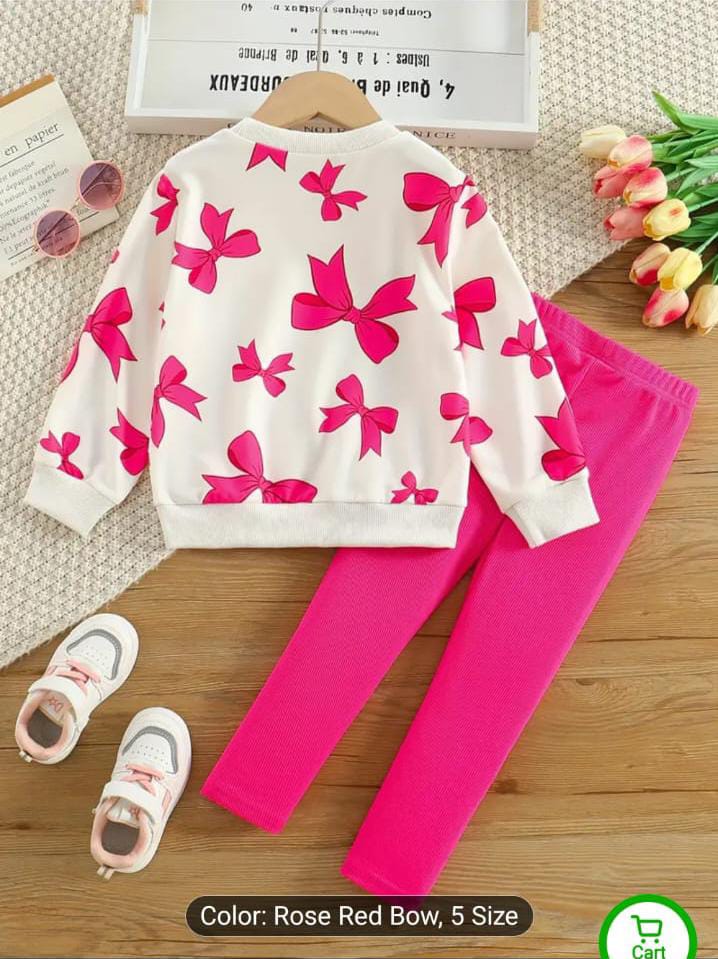 WHITE WITH PINK CONTRAST KIDS WINTER TRACKSUIT