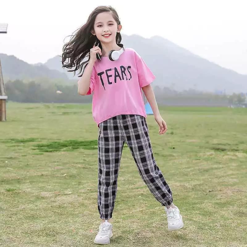 Pink Tears Printed PJ Kids Wears