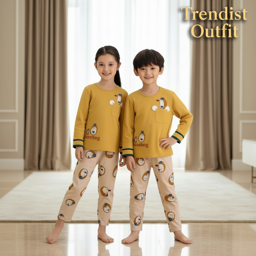 NEW LION WEITH  PAJAMA PRINTED KIDS WEAR