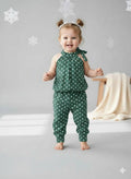 Green Polka Dot Kids Sleeveless