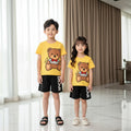 Yellow & Brown Bear Kids Short