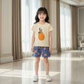 PEACH Pineapple T-SHIRT SHORTS SET